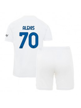 Inter Milan Alexis Sanchez #70 Replika Borta Kläder Barn 2023-24 Kortärmad (+ byxor)